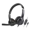 Creative 51EF0980AA000 Chat USB auricular on-ear com fios estéreo preto