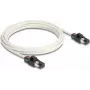 Cabo de rede DeLOCK ficha RJ45 macho para ficha RJ45 macho Cat.6A S/FTP 3 m branco