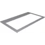 Moldura de alumínio Kindermann CablePort flex 4 vias - moldura para caixa de tomadas de mesa (7448000012)