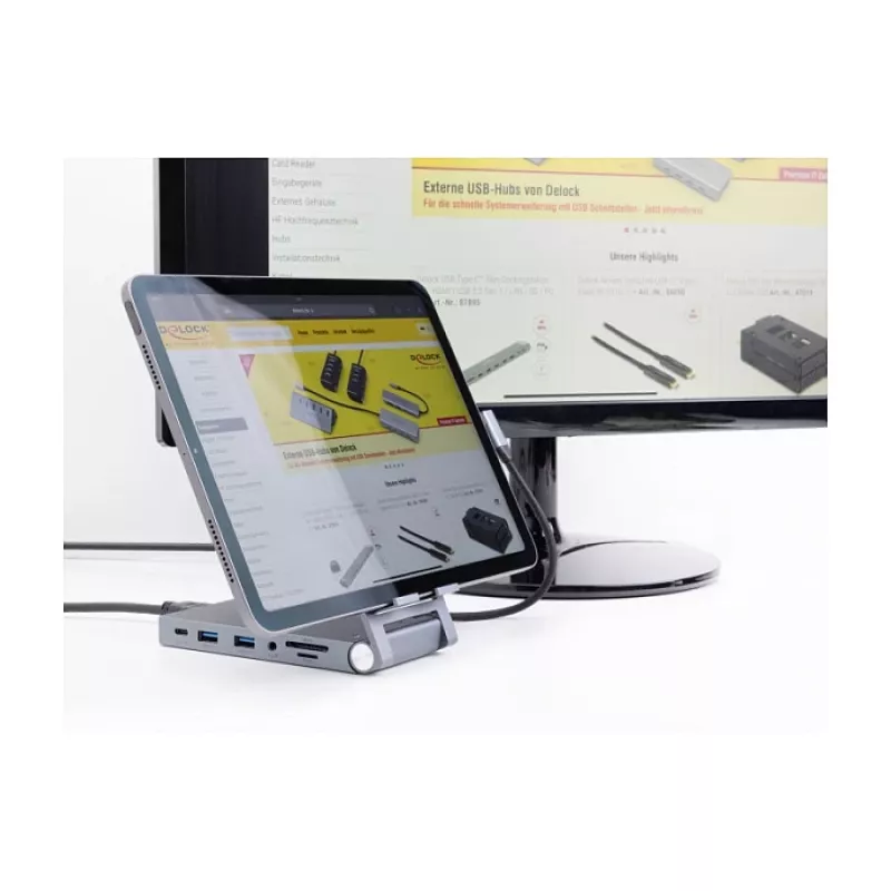 Docking station DeLOCK 88199 4K com suporte