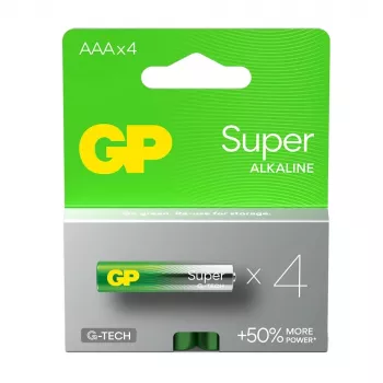 Pilhas alcalinas LR03 /SSS GP Super pack de 4
