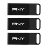 PNY Elite 128 GB USB-C 3.2 Gen 1 pen USB, pack de 3 (Retail)