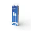 Cabo USB 2.0 SAVIO CL-168, USB A (macho) para USB C (macho), 3 m, branco