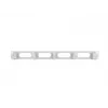 Painel de gestão de cabos para rack LANBERG AK-1205-S, 1U metal, 19 polegadas (48,3 cm), profundidade 80 mm, cinzento