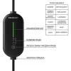 Carregador móvel para carros elétricos, Type2, 3,5 kW, 5 m