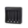 Carregador de pilhas Gembird BC-USB-03 compatível com USB AA AAA preto