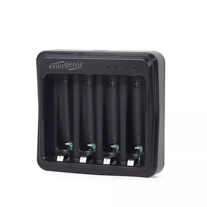 Carregador de pilhas Gembird BC-USB-03 compatível com USB AA AAA preto