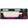 LORGAR KBP70TKLW, Teclado de gaming mecânico TKL sem fios Pro, preto/vermelho, layout EN