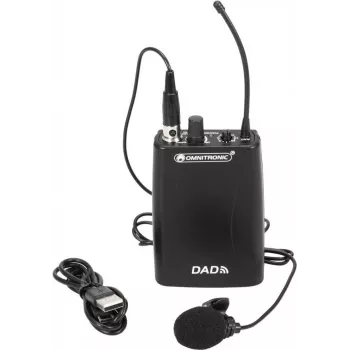 Transmissor sem fios Omnitronic 863–865 MHz modelo 13106979 para sistemas de áudio