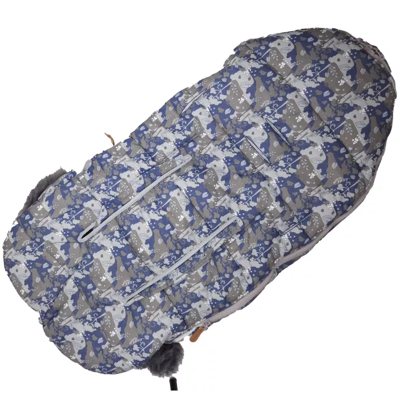 Saco de dormir para carrinho de bebé Extralink Kdiki com capuz com orelhas, 100 cm