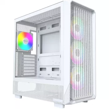 Caixa de PC Montech X5 Midi Tower branco ATX 3 ventoinhas de 140mm