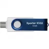 Xporter X550 32GB, unidade flash USB azul/branco, USB-A e USB-C 3.2 Gen 1