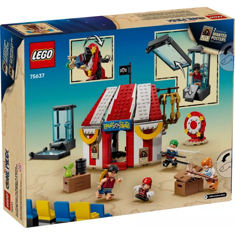 Conjunto de brinquedo de construção LEGO Buggy do Palhaço Tenda de Circo 75637 — 573 peças, 4 minifiguras, idade 8+