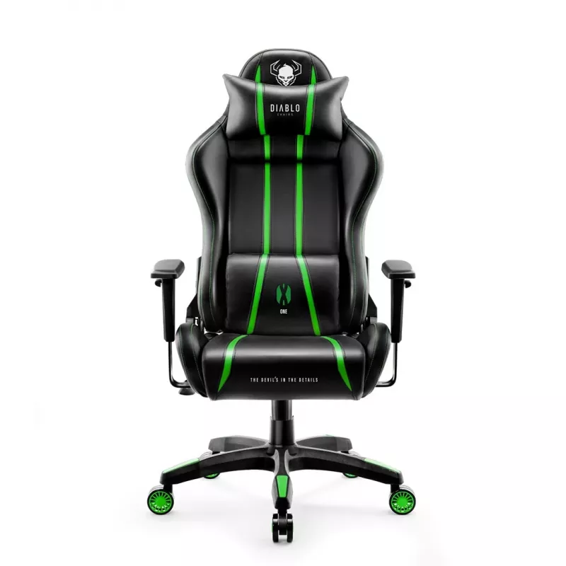 Cadeira gaming Diablo X-One 2.0 Normal Size preto, verde