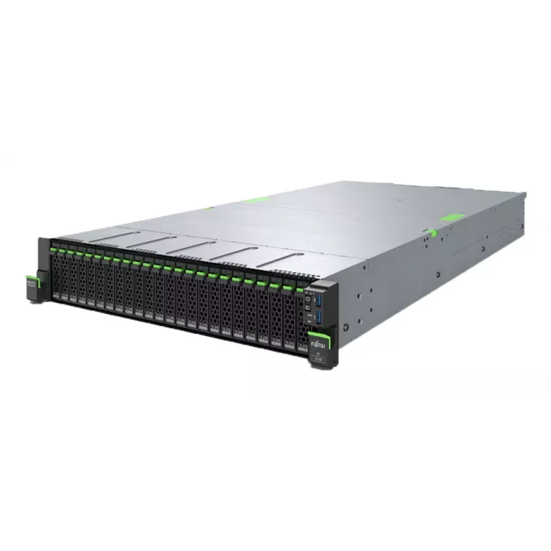 Fujitsu PRIMERGY RX2540 M7 servidor de bastidor 2U, Intel Xeon Silver 4410T 2,7 GHz 10C, 32 GB RAM, 16x SFF 2,5" hot-swap, 2x 900 W