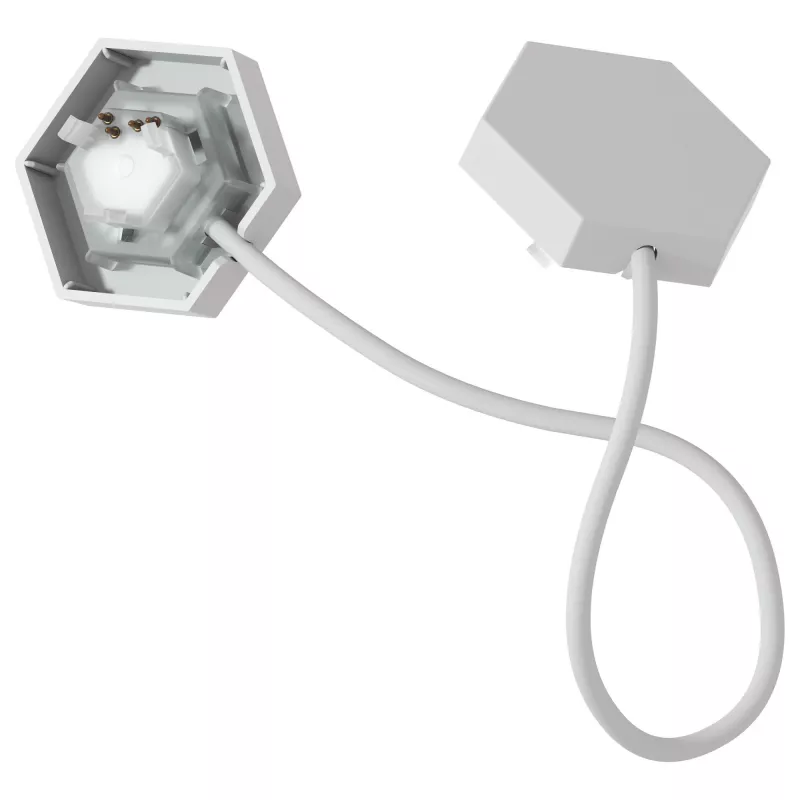 Conector de iluminação Nanoleaf Flex — branco, cabo de 0,24 m, pack de 3