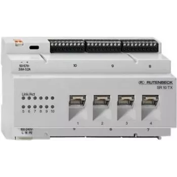Rutenbeck SR 10TX GB - Switch - 10 x 10/100/1000 - montagem em calha DIN (23510505)