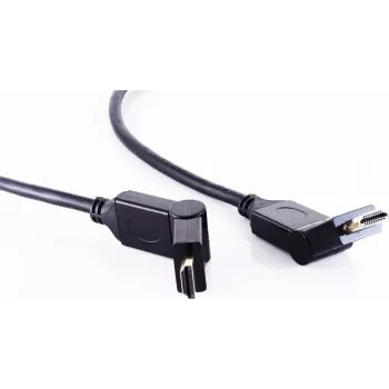 Cabo HDMI ShiverPeaks 77475-7 com ficha de 90° para vídeo digital