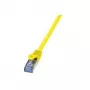 Cabo de rede LogiLink 1,5 m Cat.6A RJ-45 S/FTP amarelo