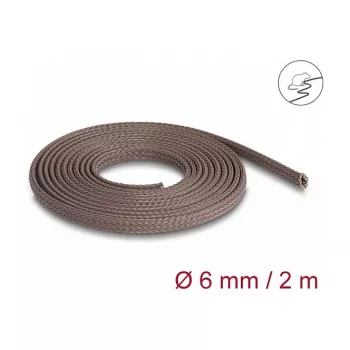 Manga para cabos DeLOCK 20897 castanho poliéster 6mm