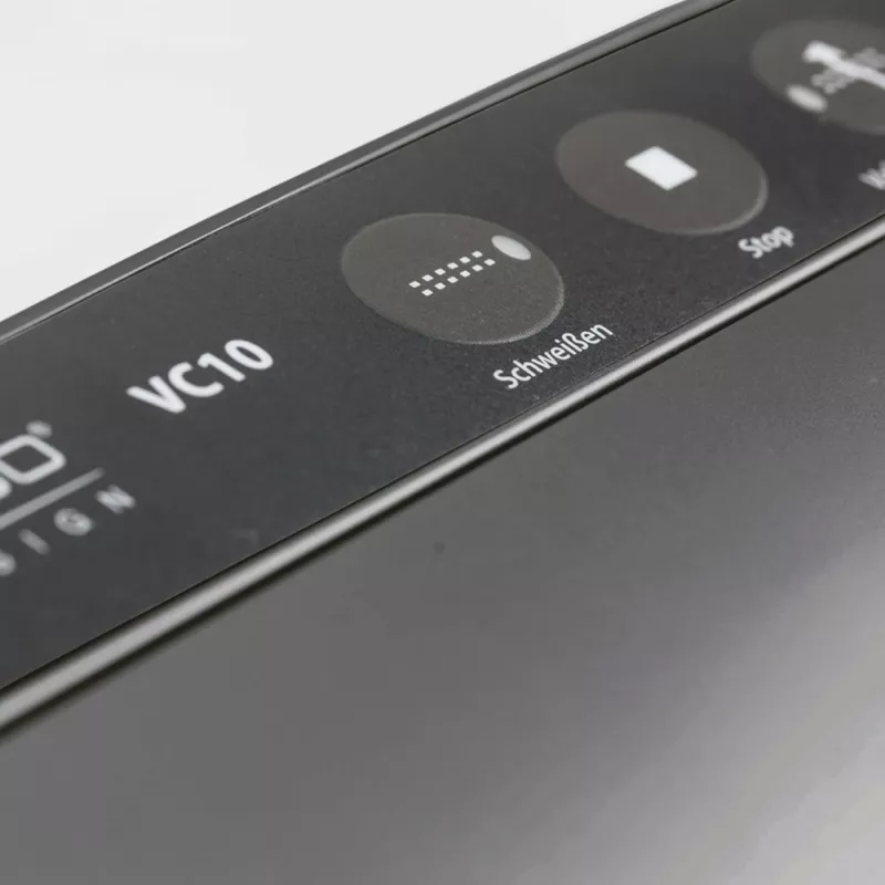 Máquina de vácuo Caso VC 10 PlusEdition — níveis de vácuo reguláveis, cortador integrado, armazenamento de rolos