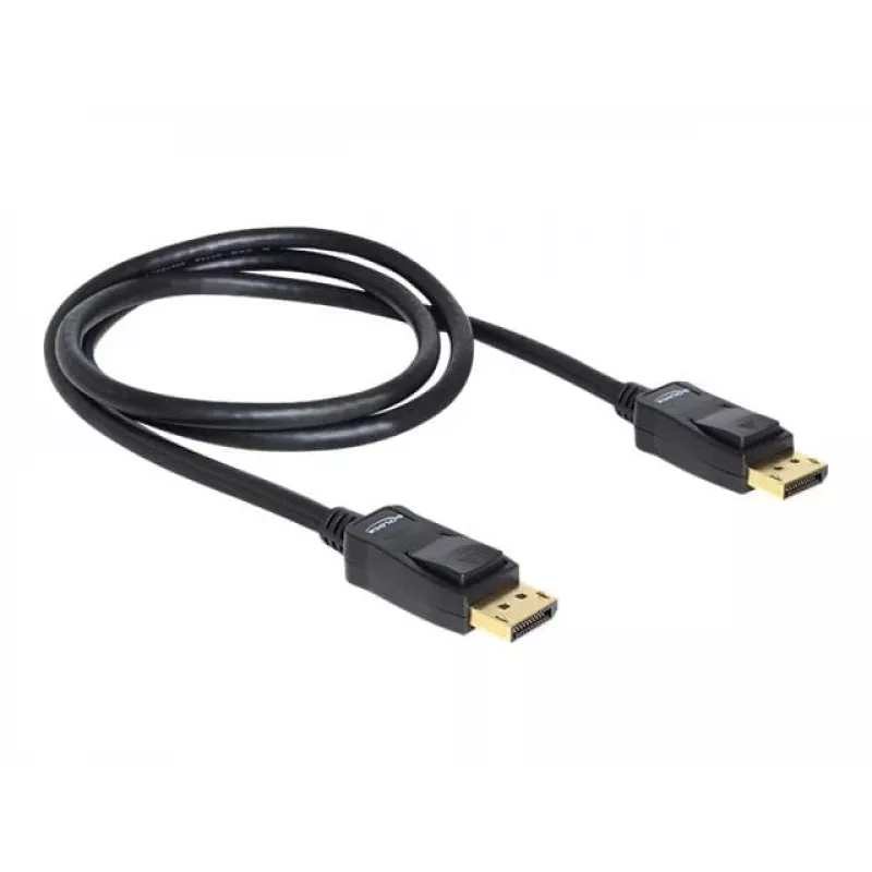 Cabo DisplayPort DeLOCK 82423 1 m macho a macho preto
