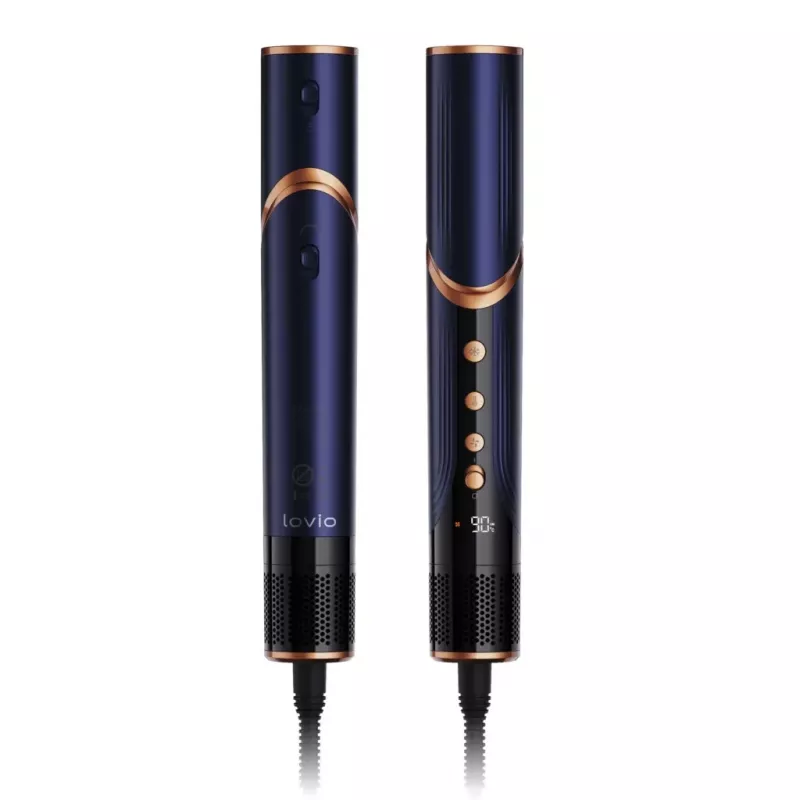 Multistyler Secador de cabelo e modelador de caracóis Lovio LVHS001BL com função combinada de ar quente e styling