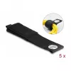 Fita de velcro resistente DeLOCK 435x50mm preto 5 unid.