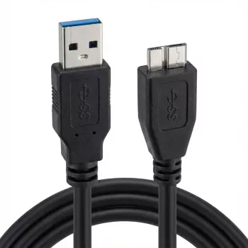 ROLINE - Cabo USB - USB Type-A de 9 pinos (M) - Micro-USB Type-B de 10 pinos (M) - 15 cm (USB 3.0) - preto (11.02.8876)