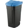 Curver Caixote do lixo preto 110 L / TAMPA azul