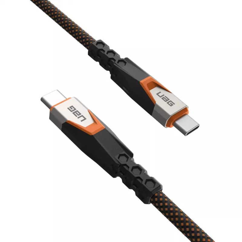 Cabo USB-C para USB-C C2G 9B4415114097 USB 3.2 Gen 2x2 0,75 m – preto/laranja
