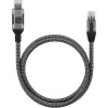 Techly ICOC U3A-RJ45-010 cabo adaptador USB-A para Gigabit Ethernet, 1 m, preto/prateado