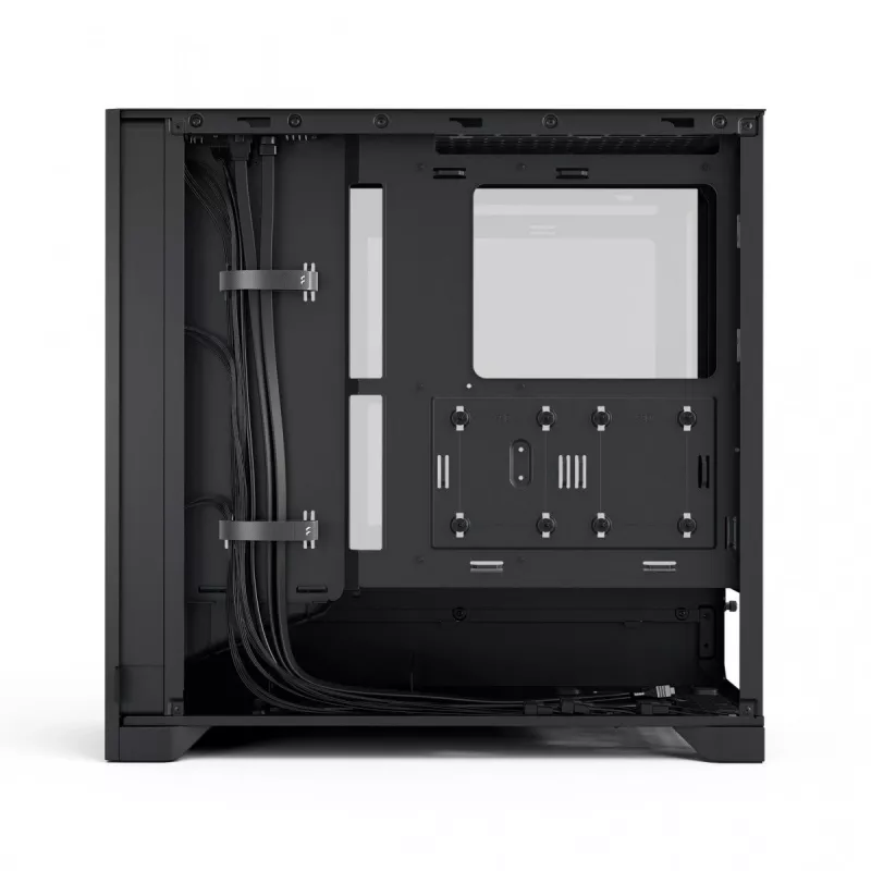 Caixa de PC Midi-Tower Fractal Design Pop 2 Air preto Solid — suporte ATX, 3 ventoinhas frontais de 120 mm, baías para unidades de 2,5/3,5
