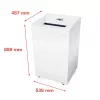 Destruidora de documentos HSM Pure 630 corte em partículas 31 cm 700 W branco