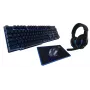 Teclado e rato Rebeltec SHERMAN Gaming USB QZERTY inglês preto