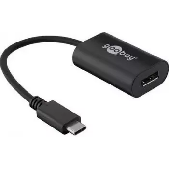 Adaptador de interface de cabo Goobay 38530 USB-C DisplayPort preto (38530)