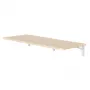 Maclean MC-128WD prateleira dobrável de parede, 100×40 cm, acabamento em madeira