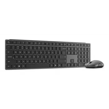 Conjunto de teclado e rato sem fios Lenovo 700 Modern Multi-Device – layout inglês dos EUA, Bluetooth, Luna Grey
