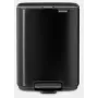 Balde de pedal BRABANTIA Bo 4L, preto mate, capacidade de 4 L, acionado por pedal