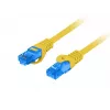 PATCHCORD LANBERG S/FTP CAT.6A 3M AMARELO LSZH