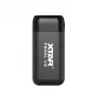 Carregador / powerbank para baterias Li-Ion 18650 / 20700 / 21700 Xtar PB2SL V2 preto