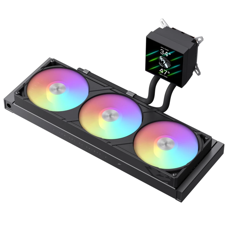 Refrigeração líquida para CPU Gamemax | GLACIER 360 LCD BK | Intel, AMD