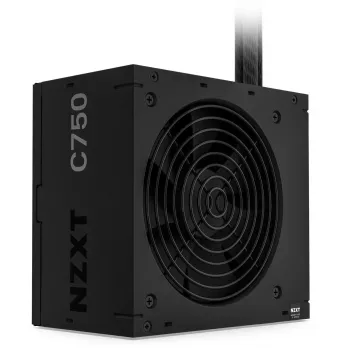 Fonte de alimentação NZXT C750 Bronze 750 W, ATX 24 pinos, 80 PLUS Bronze, ventoinha de 120 mm, preto
