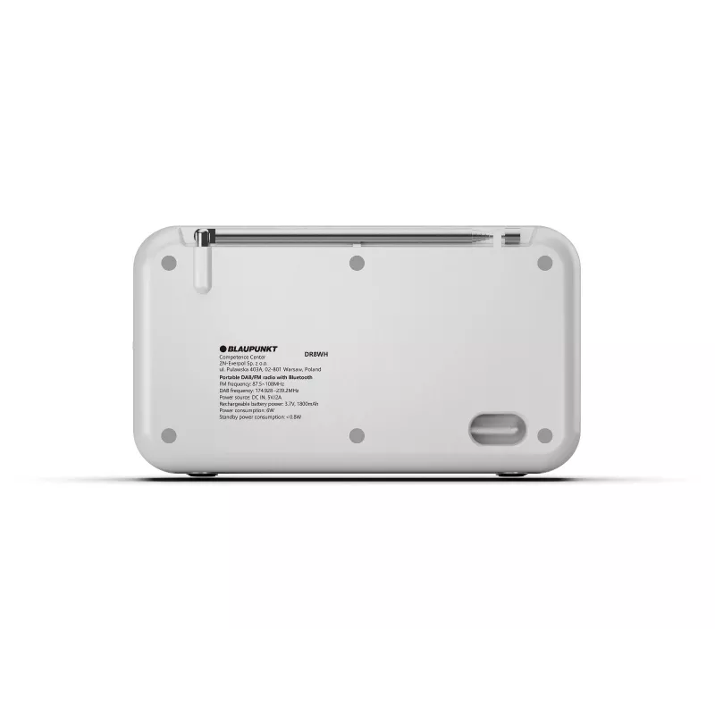 Rádio portátil Blaupunkt DR8WH branco
