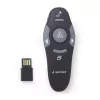 Apresentador sem fios IR GEMBIRD WP-L-11, 4 botões, recetor USB RF 2,4 GHz, preto, pilha AAA