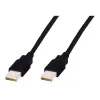 Cabo de ligação USB Assmann, Type-A M/M, 3,0 m, compatível com USB 2.0, UL, preto (AK-300100-030-S)