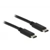 Cabo USB Type-C DeLOCK Type-C 2.0 1m preto