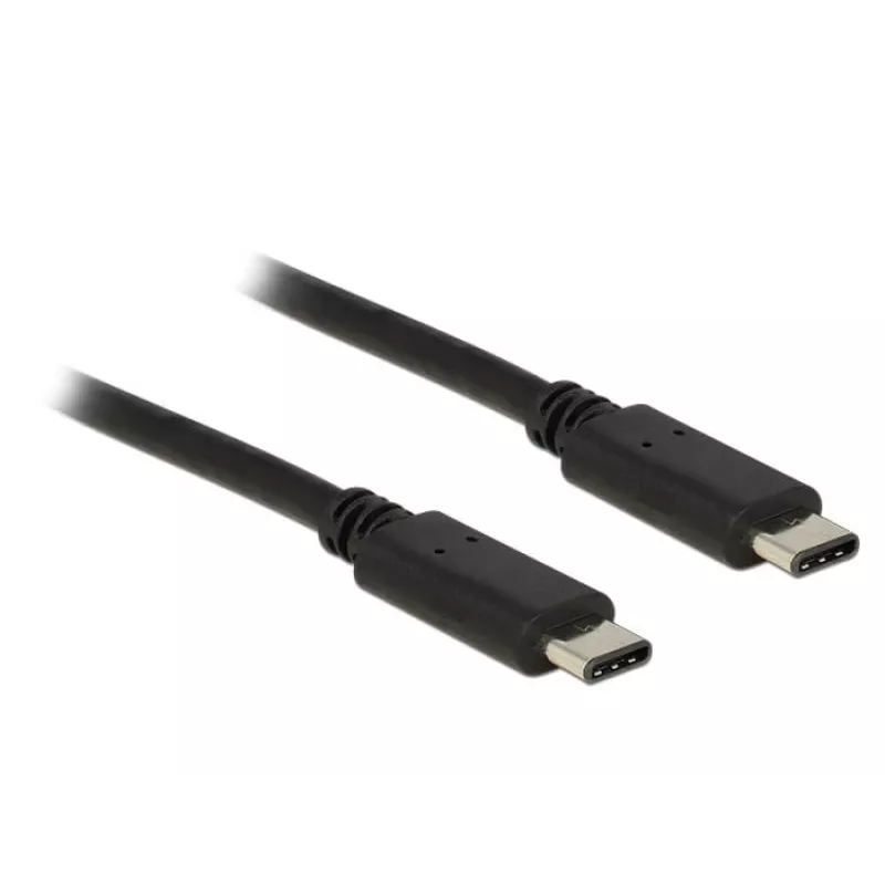 Cabo USB Type-C DeLOCK Type-C 2.0 1m preto