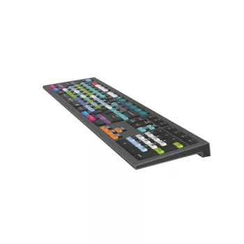 Teclado Logickeyboard Avid Media Composer Astra 2 universal USB QWERTY alemão cinzento