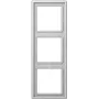 JUNG LS 983 LG - cinzento - duroplástico - sem parafusos - JUNG - 81 mm - 223 mm